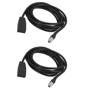 2X High Quality Black 10 Pin 3.5 mm Jack Socket Car USB AUX IN Adapter1832 - Bild 1 von 8