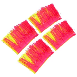  4 Stück fluoreszierende Banner: Lebendige PET bunte hängende Wandfahnen für Geburtstag - Bild 1 von 17