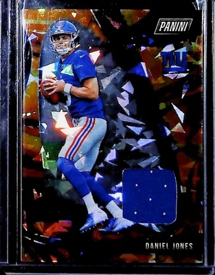 2019 Panini Player of the Day Football Daniel Jones Cracked Ice Patch COLTS NYG - Image 1 of 2