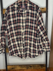 Vintage Ruff Hewn Flannel Shirt Plaid Multicolor 2X Men’s Button Up - Picture 1 of 4