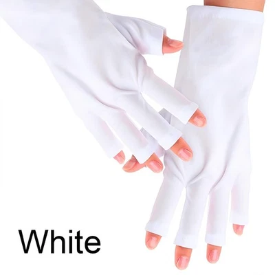 Anti-uv Fingerless Gel Gloves for Nail Art, Manicure, Home & Outdoor Use - Image 1 of 4