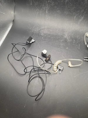 Lot Of 2 Midland AVPH3 Transparent Security Headset with PTT/VOX - Black - Image 1 of 4
