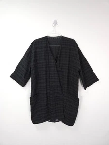 OSKA Jacket Size 2 UK 12 Oversized Linen Blend Lagenlook Kimono Cover Relaxed - Picture 1 of 11