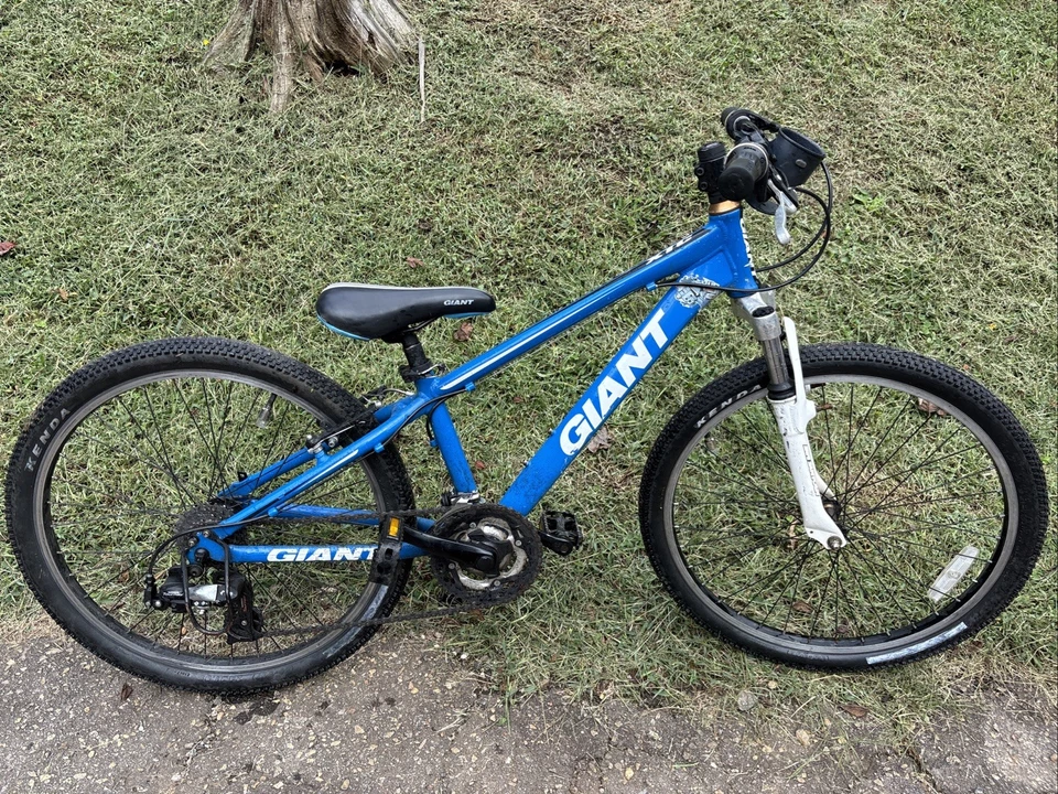 Blue 24inch Wheel Giant Kids Bike Boys Girls -Brakes Are Decent ￼ - Image 1 of 4