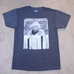 Camiseta Star Wars Yoda Free Words Of Wisdom Gráfica (Pequeña) Azul Marino Nueva Sin Etiquetas - Imagen 1 de 6