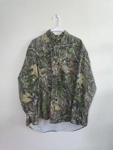 Vintage Russell Outdoors Mossy Oak Camouflage Button Down Men’s Size XL Camo - Picture 1 of 4
