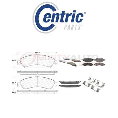 Centric Posi Quiet Ceramic Brake Pads w Shims for 2007 Chevrolet Avalanche yi Foto 1 de 4