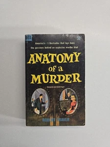 1958 Vintage Anatomy of a murder book by Robert Traver. Dell pocketbook - Imagen 1 de 8
