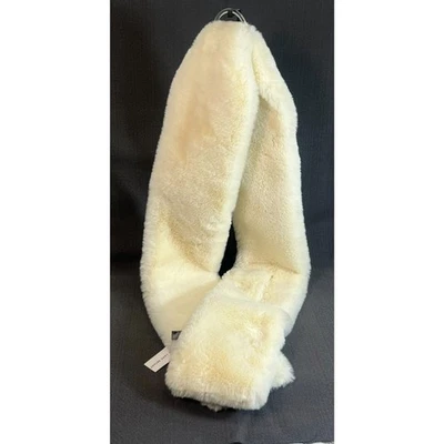 NWT Faux Fur Stole Wrap Scarf Shawl Elegant Ivory Bridal Wedding Winter 72" - Image 1 of 4