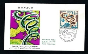 D455633 Monaco FDC Intergovernmental Committee European Migration 1967 - Picture 1 of 1