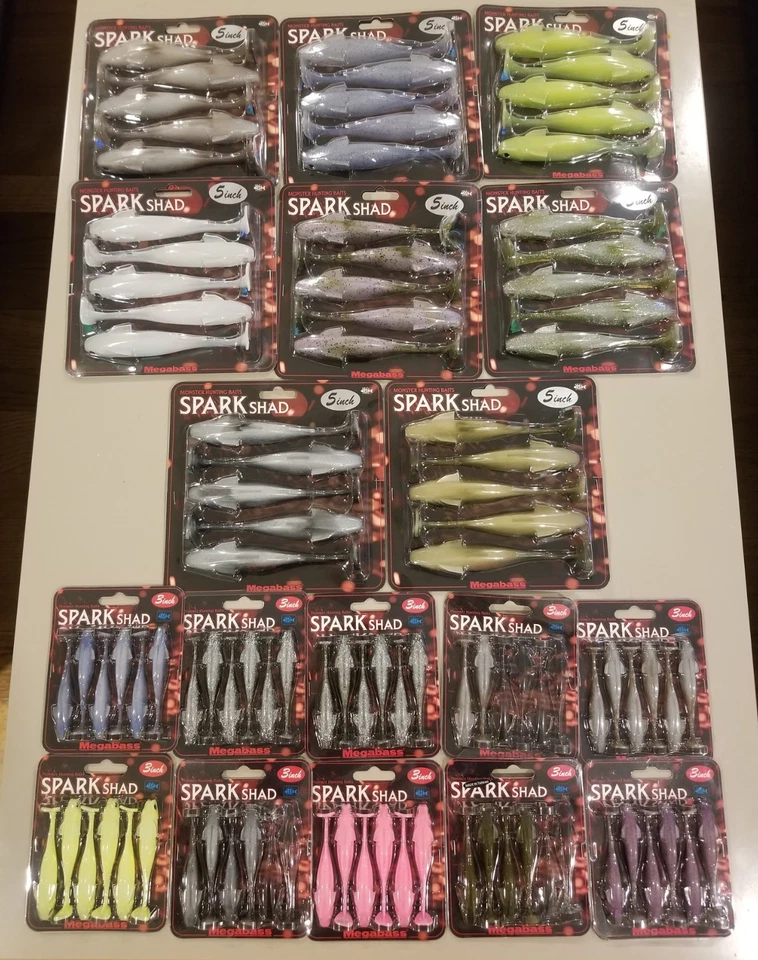 Gran Paquete de Megabass Swimbaits - Spark Shads y Hazedong Shads! Foto 1 de 4
