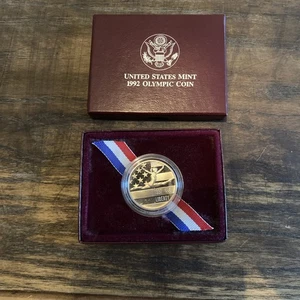 1992-S Olympic Gymnastics Commemorative Half Dollar 50c Proof Coin - Picture 1 of 4