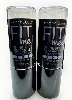 2 maybelline fit me! shine free+balance foundation 355 coconut 0.32oz ea - Image 1 of 2