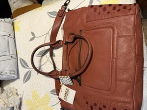 NEW Aimee Kestenberg Chestnut Clutch Shoulder Bag - Picture 1 of 2