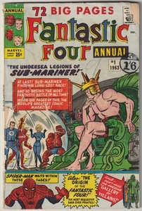 Fantastic Four Annual #1  (Marvel 1963) GD/VG - Bild 1 von 2