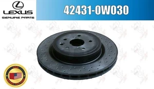 LEXUS 08-14 IS F FACTORY REAR ROTOR BRAKE DISC ROTOR 1PC 42431-0W030 OEM - Picture 1 of 11