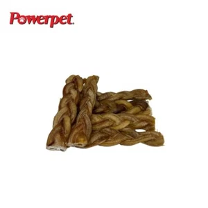 Powerpet- 6" Braided Bully Stick- All Natural Dog Treats BRC Certified - Picture 1 of 11