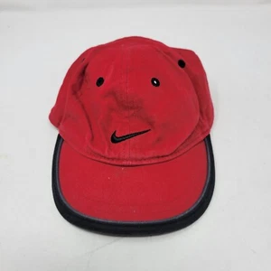 Nike Hat Infant Strapback Flex Red Black Swoosh Vintage Boys Girls Kids Baby - Picture 1 of 5