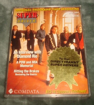 DIAMOND RIO SUPER DRIVER ORIGINAL TRUCKERS CASSETTE TAPE MAGAZINE JULY 1994 - Image 1 of 4