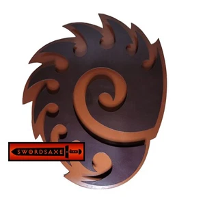 Mancave Game Room Metal Steel Art Starcraft Zerg Wall Display Décor Twin Layers - Picture 1 of 2