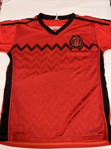 Vintage Mexico Federacion Mexicana Football Soccer Jersey Red Men's Size Medium - Picture 1 of 6