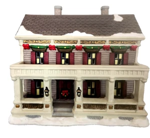 DICKEN'S COLLECTIBLE O'WELL CHRISTMAS VILLAGE HOUSE - HOME FOR THE HOLIDAY + - Picture 1 of 5