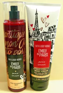 Bath & Body Works EMILY IN PARIS (PARIS AMOUR) 8 oz fragrance mist & body cream - Picture 1 of 1