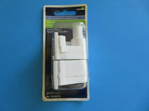 Leviton 2-Pack “Slimline Fluorescent Lampholders” White/#31410-W - Picture 1 of 3