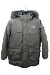 VTG The North Face Jacket Men's Large Green Down Puffer McMurdo Outdoor REPAIRS - Picture 1 of 20