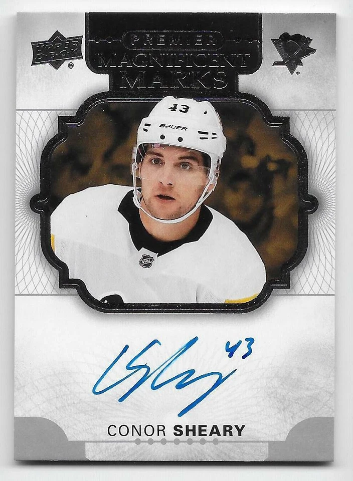 17/18 UPPER DECK PREMIER MAGNIFICENT MARKS AUTOGRAPH Conor Sheary #MMSH - Image 1 of 1