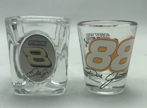 NASCAR Dale Earnhardt Jr No 8 Robert Yates No 88 2.5" Tall Shot Glasses - Picture 1 of 3