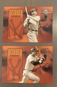 2004 Donruss Classics October Heroes BABE RUTH & REGGIE JACKSON YANKEES #d /2499