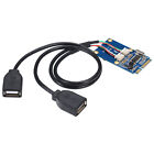 1er-Pack Mini PCI-E PCI Express auf 5 Pin Dual USB 2.0 Adapter Riserkarte Extender