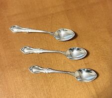 3 X International Sterling Silver Joan Of Arc Demitasse 4 1/8” Spoons