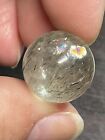 Rutile Quartz Mini Sphere Orb Ball Marble 16.4mm
