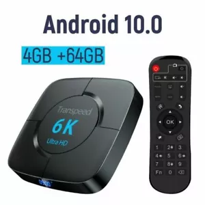 Transpeed Android 10.0 Bluetooth TV Box | Voice Assistant 6K 3D Wifi - Picture 1 of 16