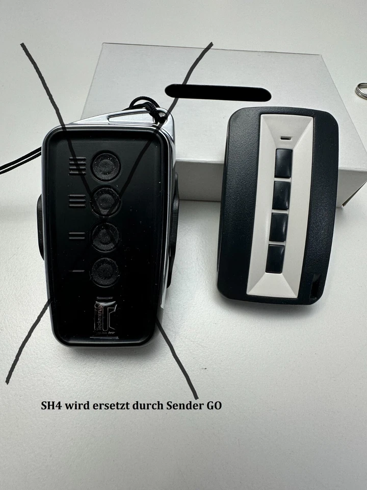 Teckentrup Ersatz Handsender für den SH4-D schwarz 12.1 20.1 20.2 30.1 40.1 40.2 - Bild 1 von 1