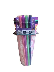 TAL Color-Changing Tumbler & Straw Set 24oz - 4 Pack Solid Colors - Picture 1 of 6