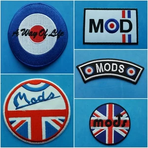 Collection Of Five Patches Mod Scooter Northern Soul Wigan Casino Ska - Picture 1 of 6