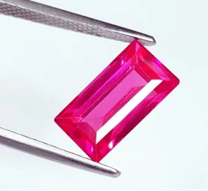 Piedras preciosas sueltas de zafiro rosa natural de 5,37 quilates corte princesa AAA+ calidad - Imagen 1 de 10