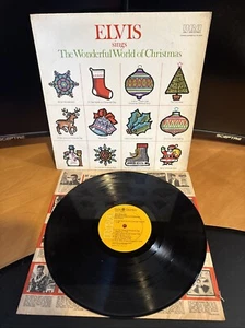 ELVIS~Sings The Wonderful World of Christmas Lp Vinyl 1971 RCA LSP-4579 B4 VG - Picture 1 of 2