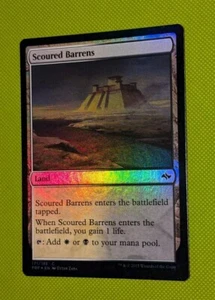 MTG *FOIL* Fate Reforged Common SCOURED BARRENS NM - Picture 1 of 1