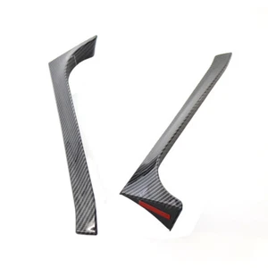 Carbon Fiber Texture Rear Window Spoiler Canard Splitter For VW Golf GTI 09-13 - Picture 1 of 10