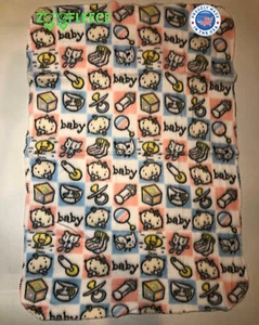 ZooFleece Rugrats Cute Babies Bear Saucer Toys Kids Baby Shower Blanket 30X40"  - Picture 1 of 5