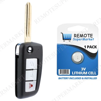 Replacement for Nissan 2007-2013 Versa 2005-2014 Xterra Remote Car Flip Key Fob Foto 1 de 4