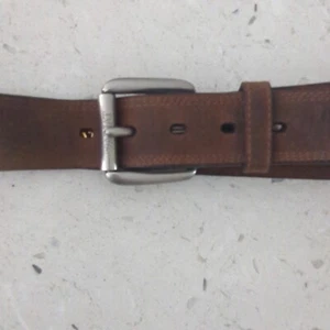 Ariat Handcrafted In Full Leather Brown Leather Belt Size 46 - Picture 1 of 7