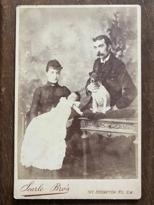 Baby Post Mortem Death Dog Mother Father Searle Bro’s SW London Victorian CDV - Picture 1 of 6