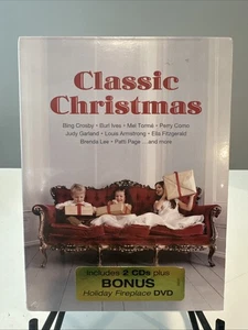 CLASSIC CHRISTMAS MUSIC 3 Disc Collection! Includes HOLIDAY FIREPLACE DVD!! - Photo 1/2