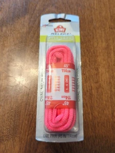 Kiwi Style Laces Oval Neon Pink 45"/114cm One Pair - Picture 1 of 5