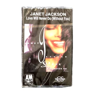 JANET JACKSON "Love Will Never Do" RARE STILL SEALED AUSSIE 1989 CASSETTE SINGLE - Picture 1 of 2